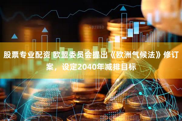 股票专业配资 欧盟委员会提出《欧洲气候法》修订案，设定2040年减排目标