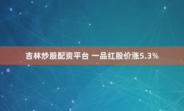 吉林炒股配资平台 一品红股价涨5.3%